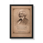 Douglass -- Framed Vintage Literary Print -- The Author's Gallery