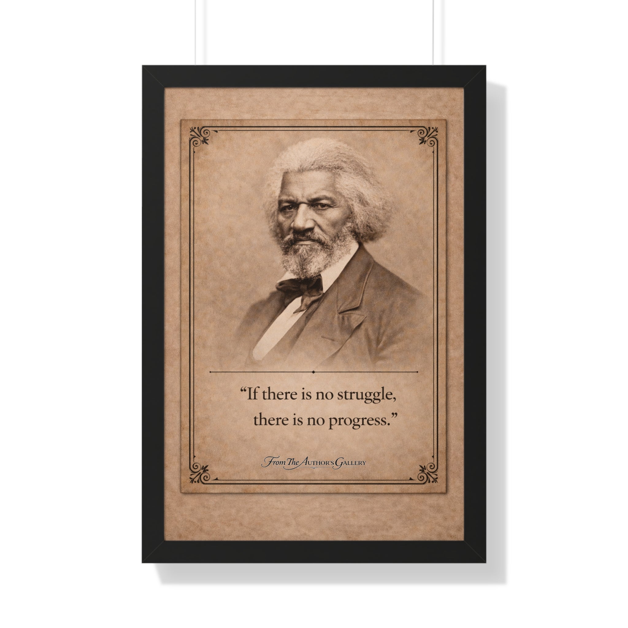 Douglass -- Framed Vintage Literary Print -- The Author's Gallery
