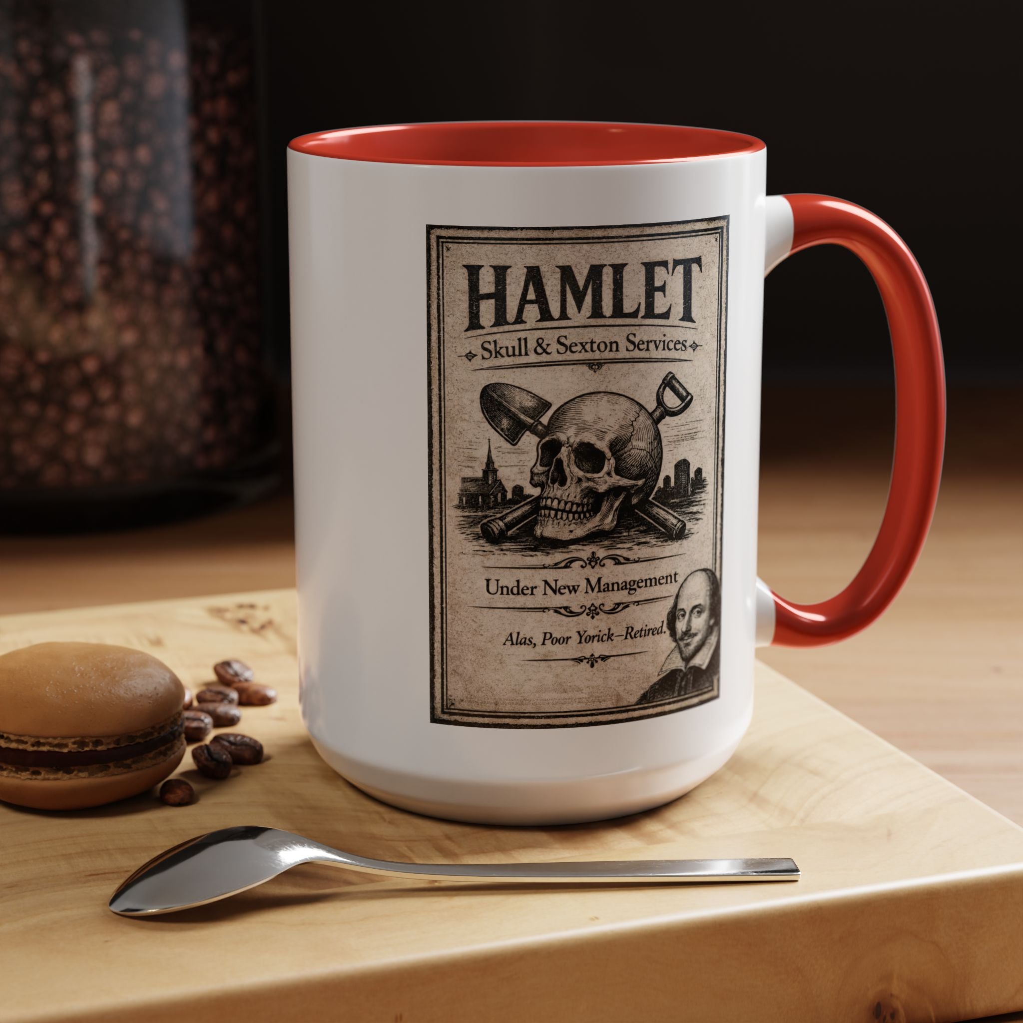 Hamlet Skull & Sexton Mug