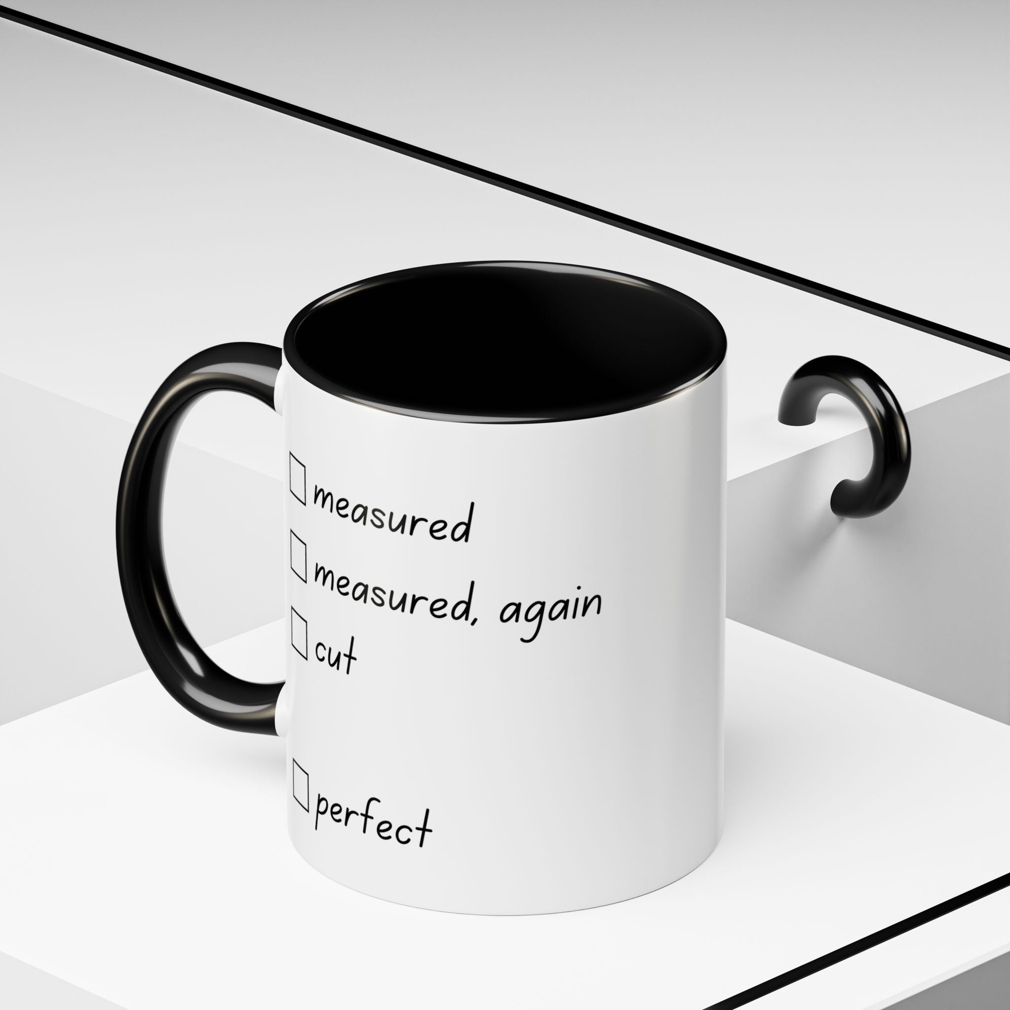 Lady of the Quilt Accent Coffee Mug — 'Legacy in Every Stitch' Quilting Gift