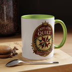 Lady of the Quilt Accent Coffee Mug — 'Legacy in Every Stitch' Quilting Gift