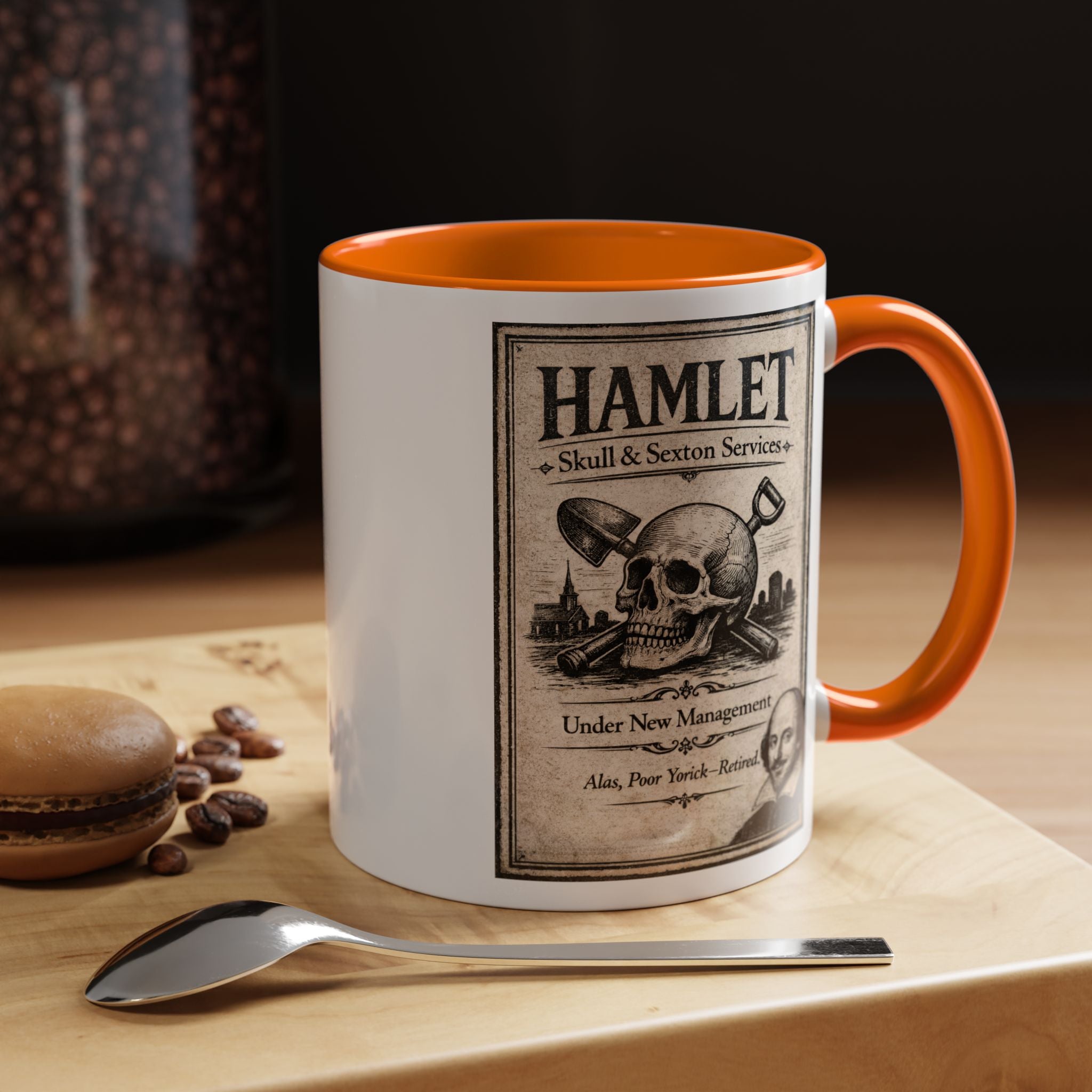 Hamlet Skull & Sexton Mug