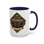 Glue Gun Duchess Coffee Mug — "Her Bond Is Permanent" Accent Ceramic Mug