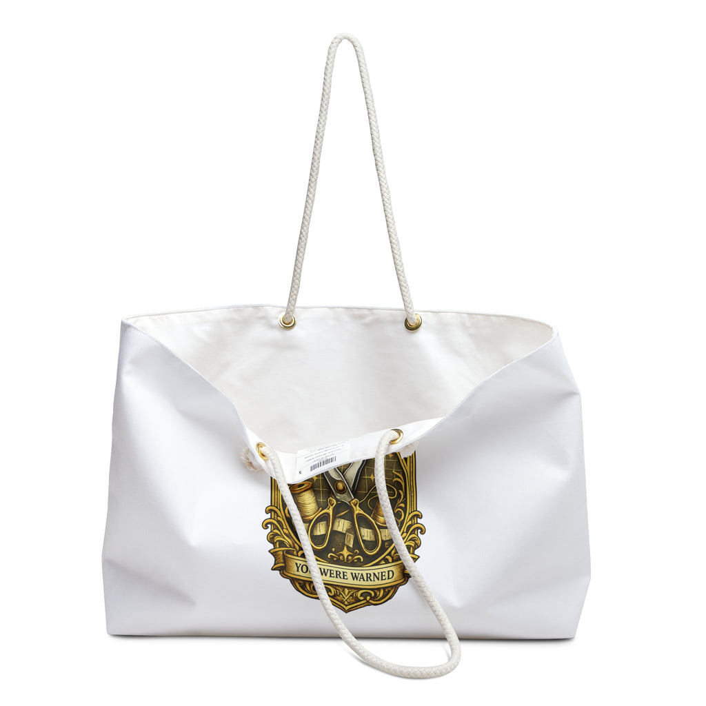 Keeper of the Sacred Shears Weekender Bag (with warning)