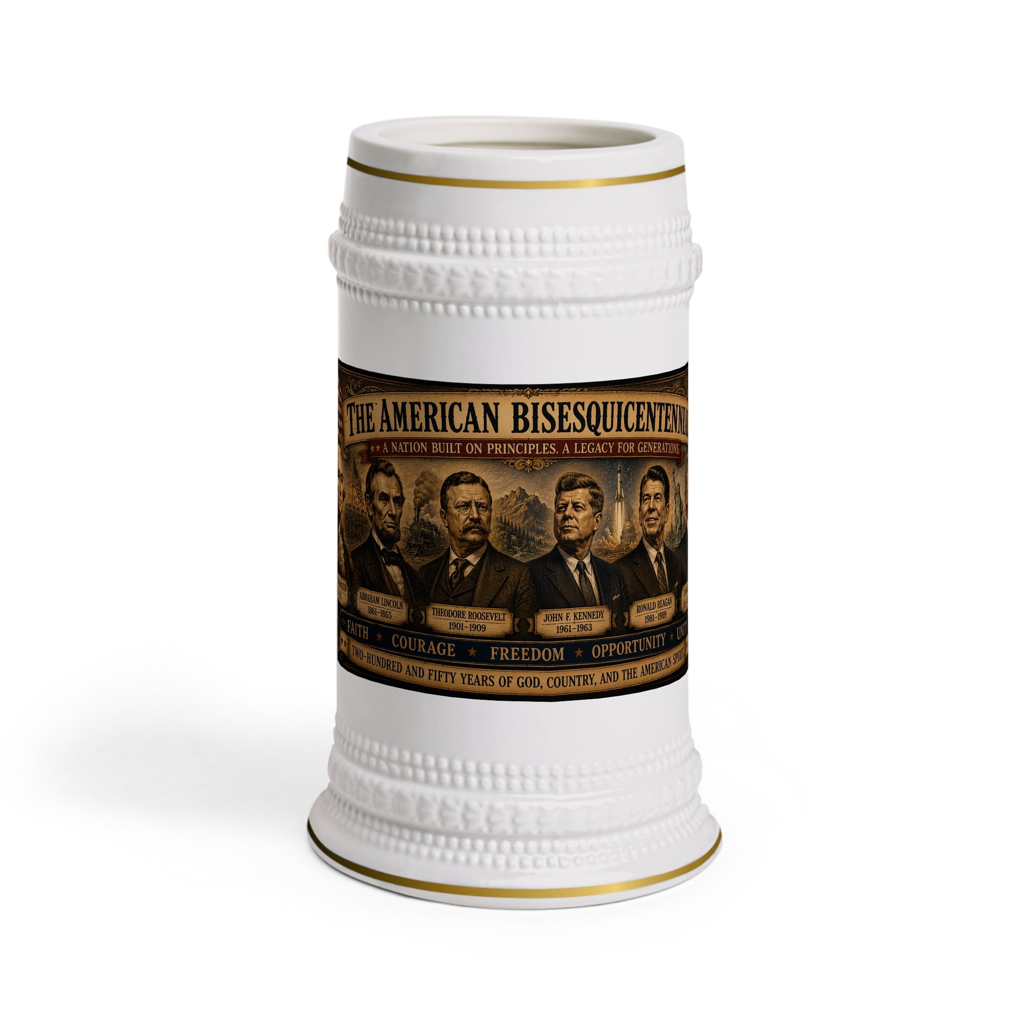 The American Bisesquicentennial Stein:  1776–2026 • A Commemorative Edition from Bard & Beyond