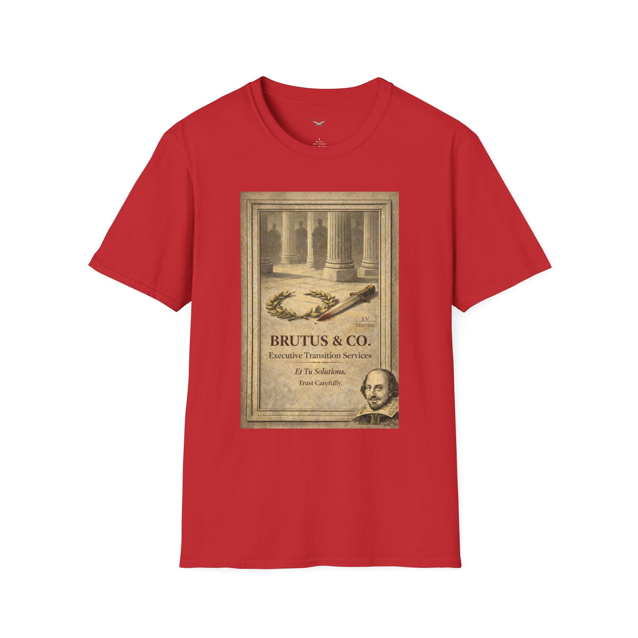 Brutus & Co. Executive Transition Services T-Shirt – Vintage Literary Humor Tee