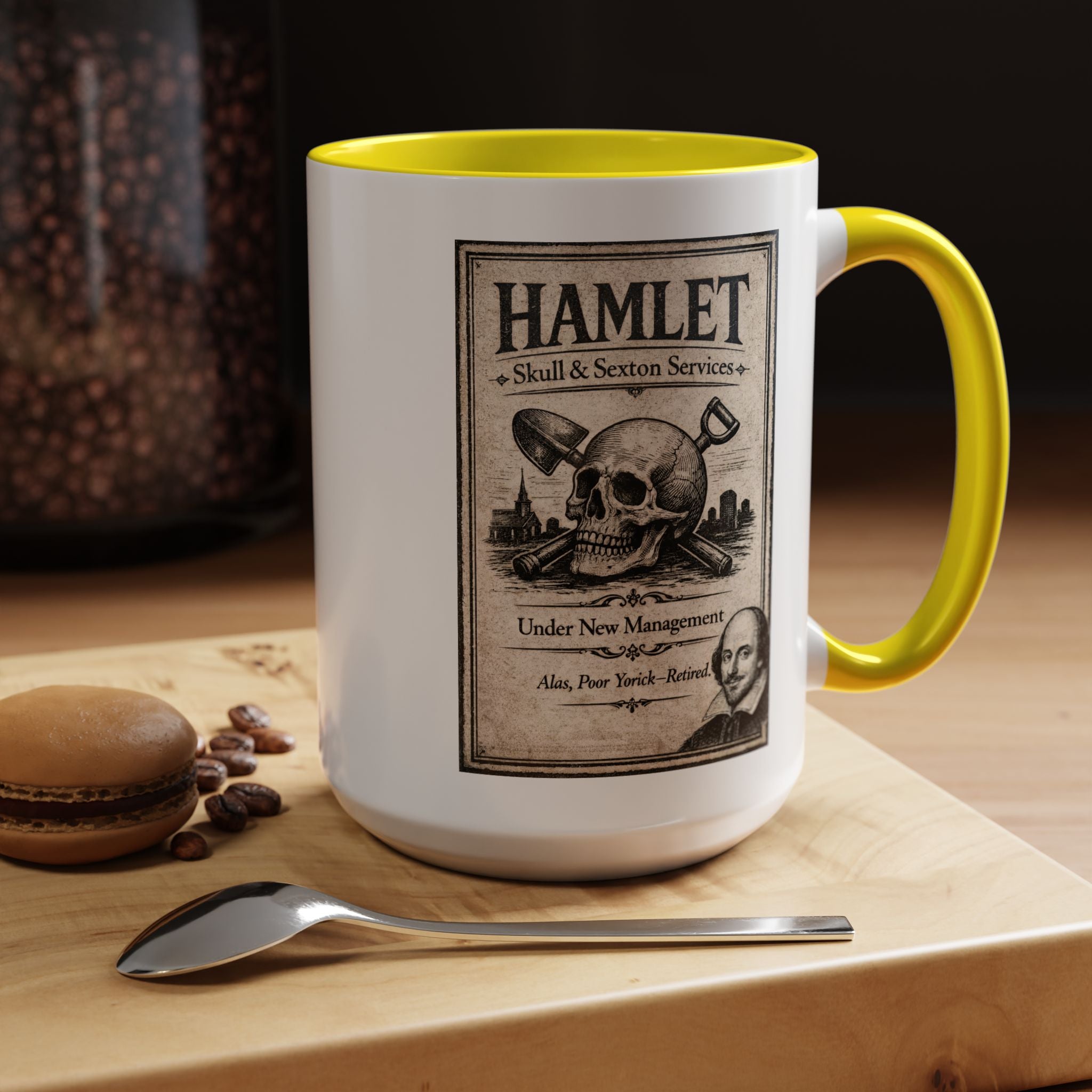 Hamlet Skull & Sexton Mug