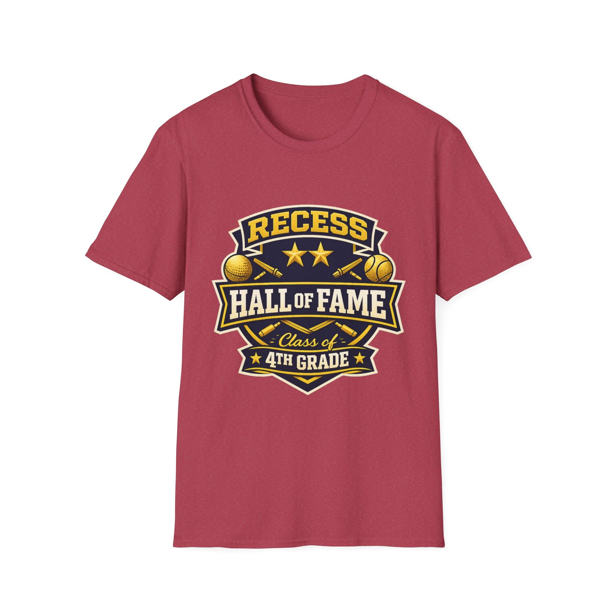 Recess Hall of Fame 4th Grade T-Shirt