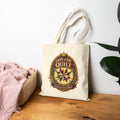 Quilter Tote Bag — "Lady of the Quilt" Cotton Canvas Shopping & Project Bag