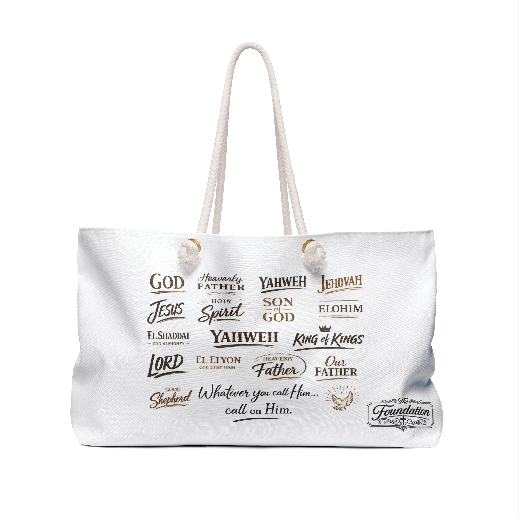 Weekender Bag – "Call on Him"     From The Foundation