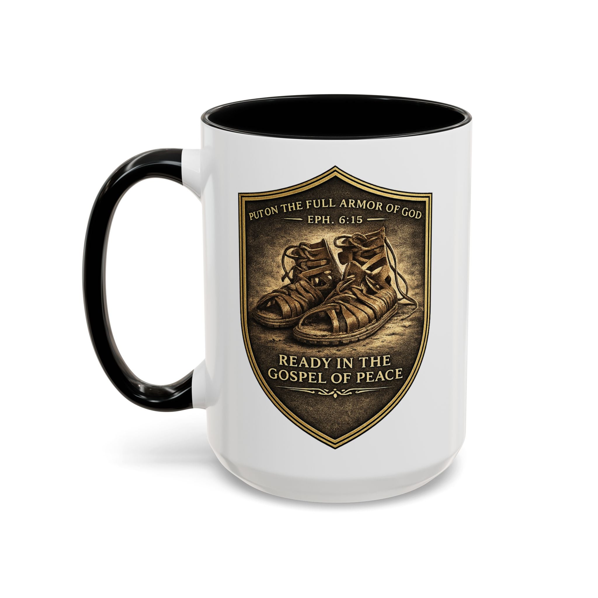 Ephesians 6:15 Coffee Mug — The Foundation Collection (15 oz)
