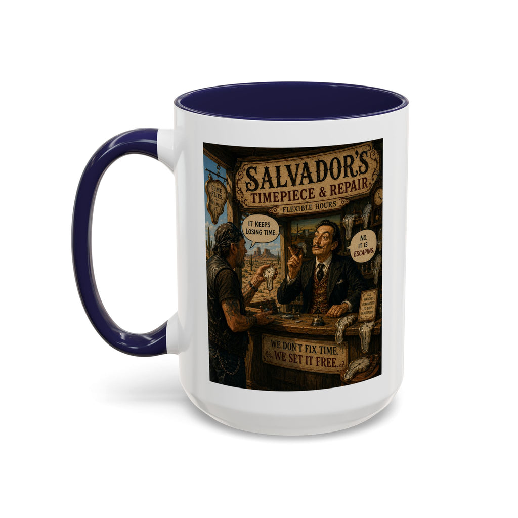 Salvador’s Timepiece & Repair Mug -- From The Road Scholar Society