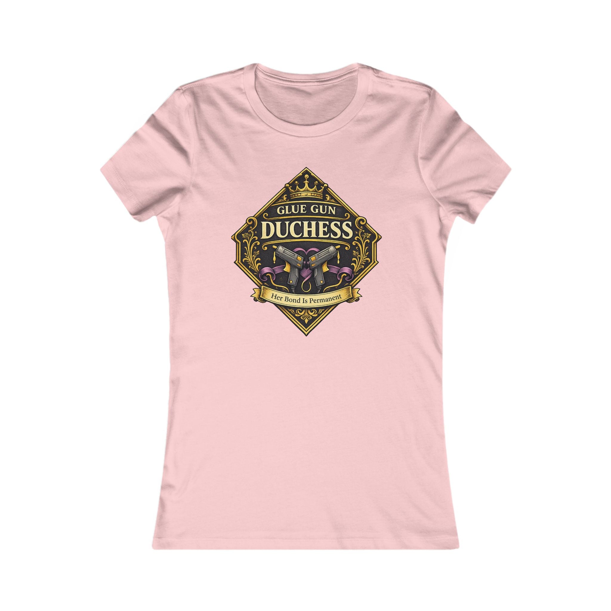 Duchess Skull Floral Graphic Tee — 'Glue Gun Duchess' Women's Shirt