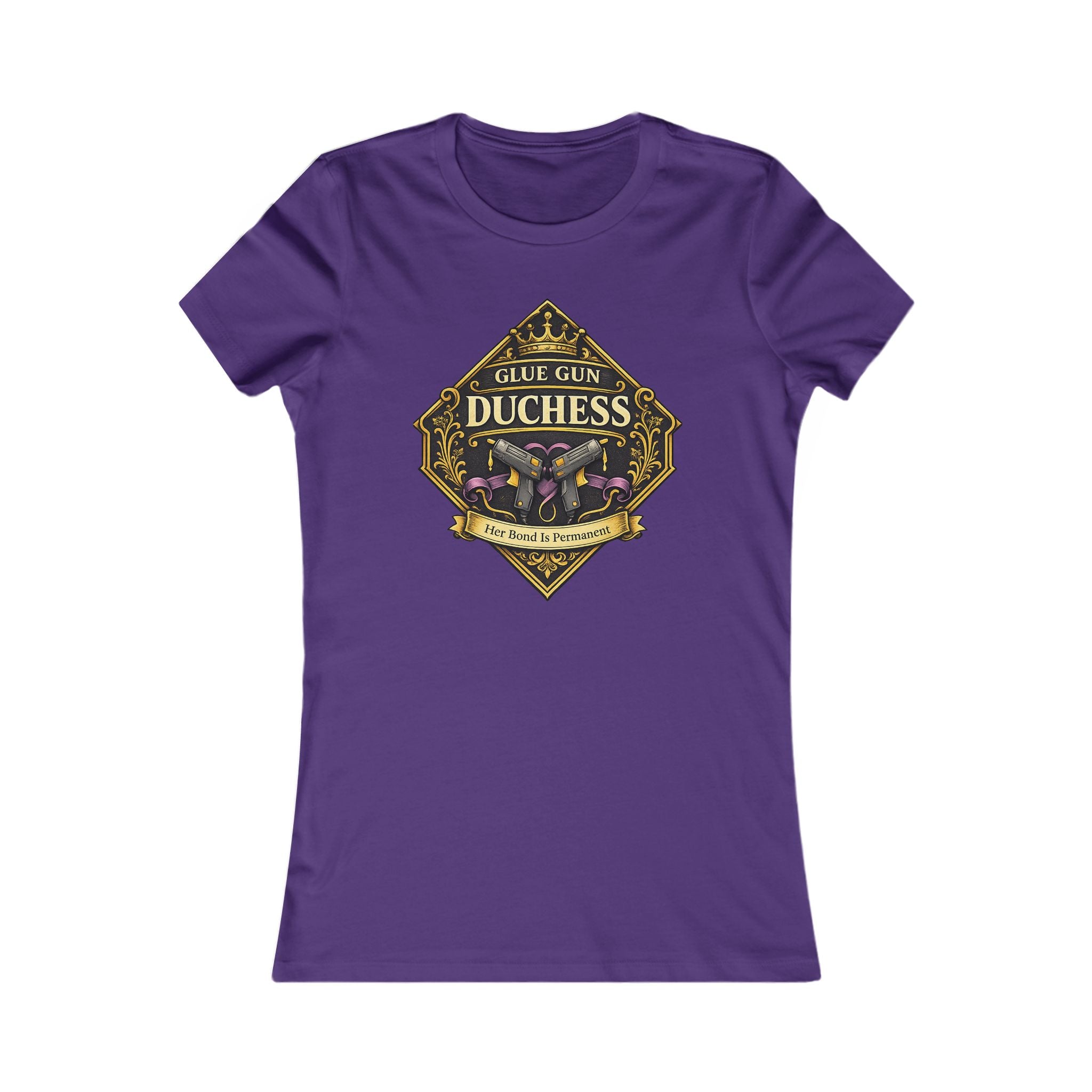 Duchess Skull Floral Graphic Tee — 'Glue Gun Duchess' Women's Shirt