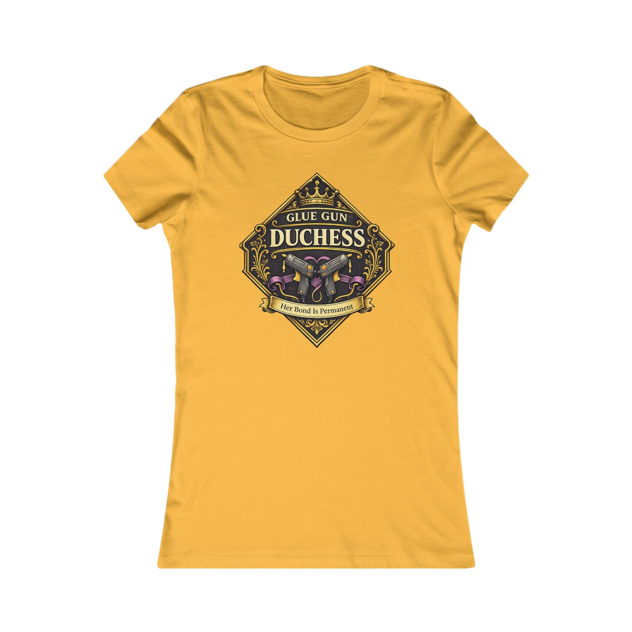 Duchess Skull Floral Graphic Tee — 'Glue Gun Duchess' Women's Shirt