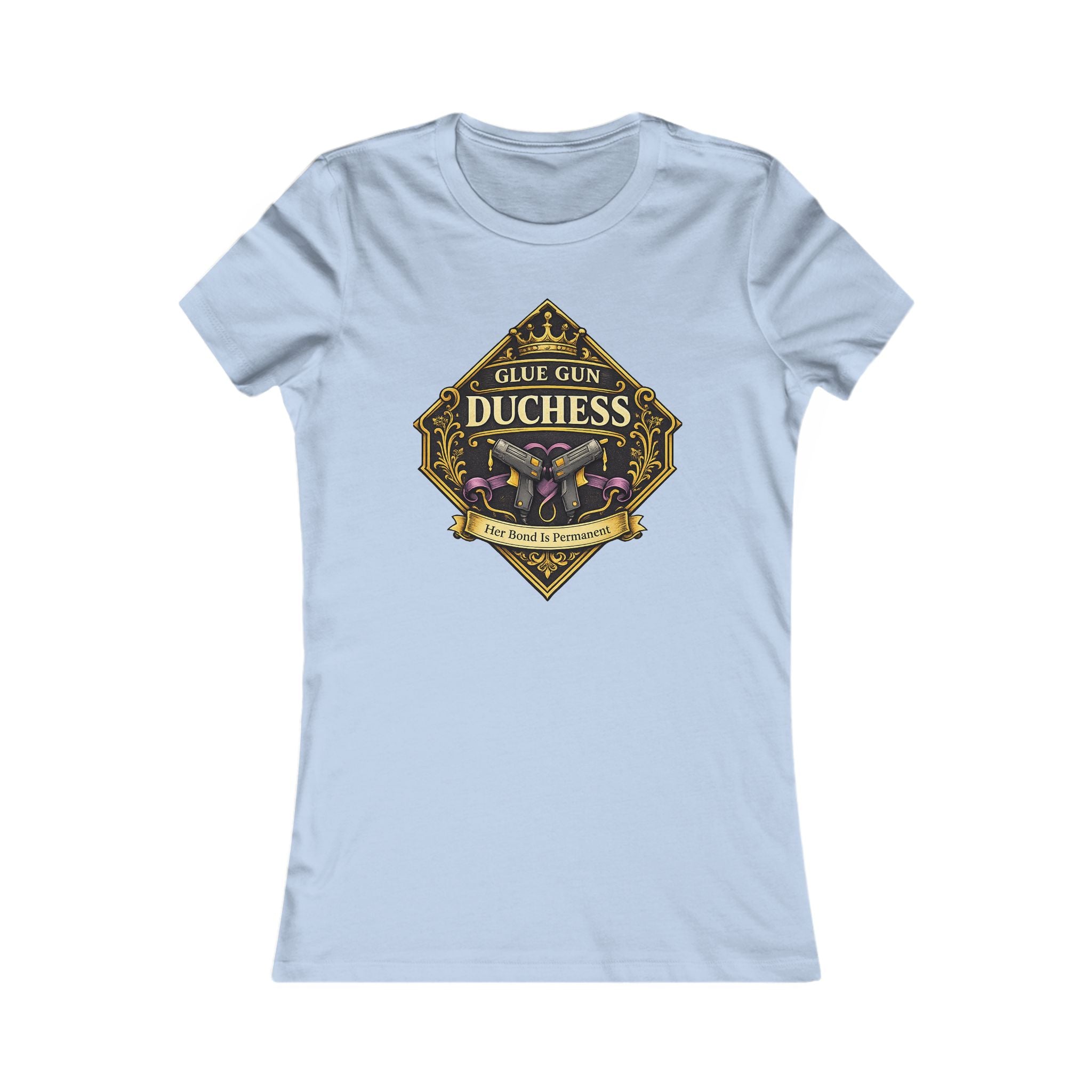 Duchess Skull Floral Graphic Tee — 'Glue Gun Duchess' Women's Shirt