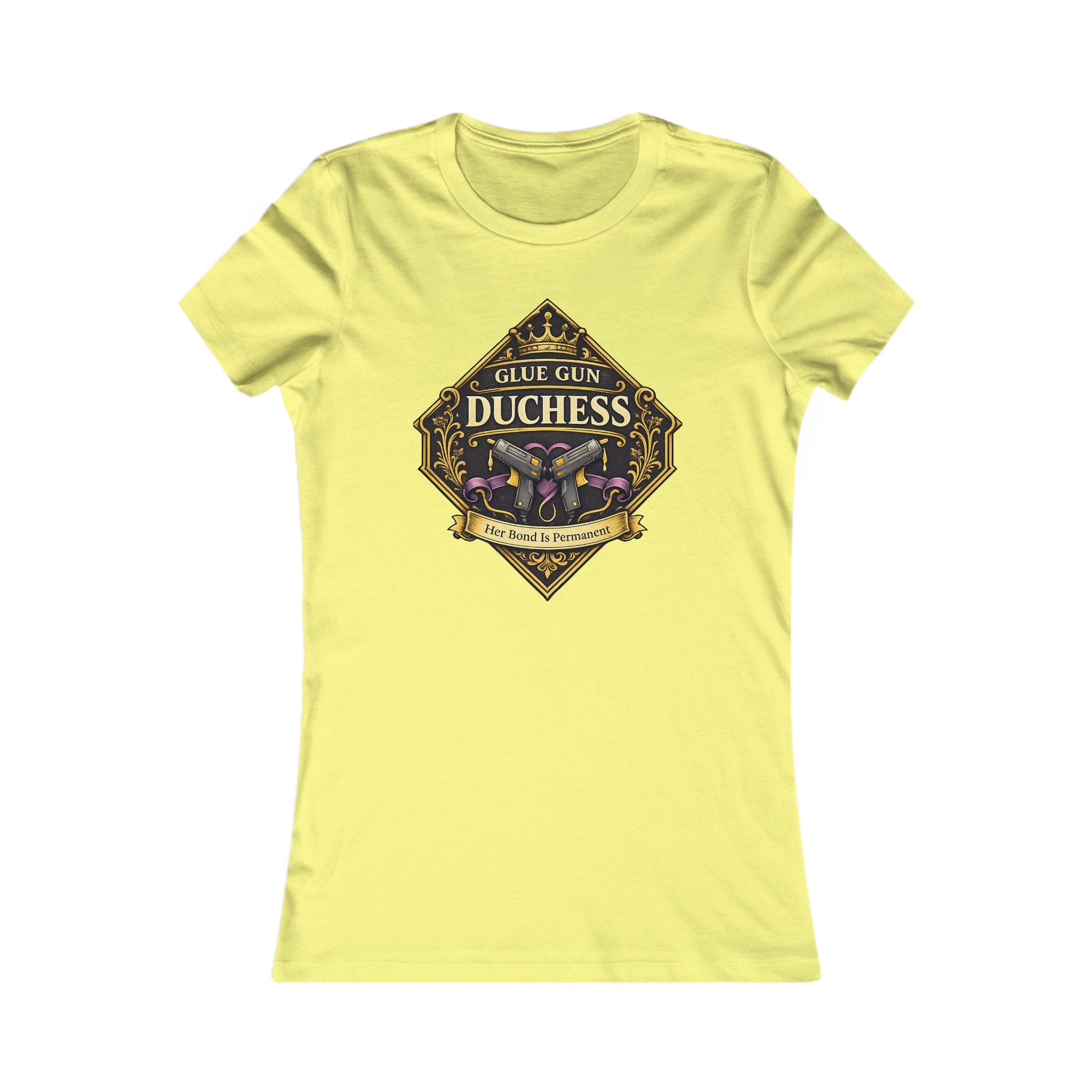 Duchess Skull Floral Graphic Tee — 'Glue Gun Duchess' Women's Shirt