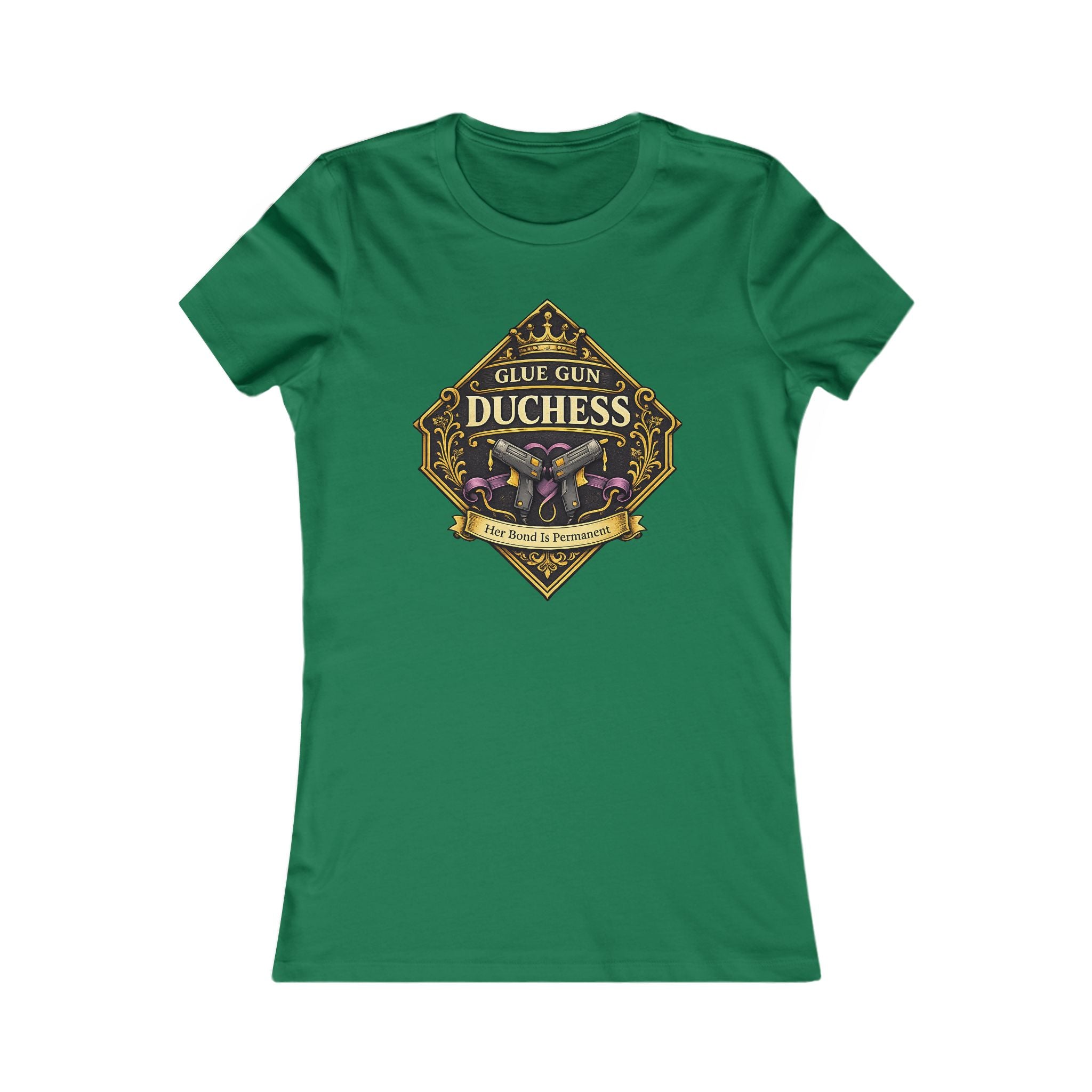 Duchess Skull Floral Graphic Tee — 'Glue Gun Duchess' Women's Shirt
