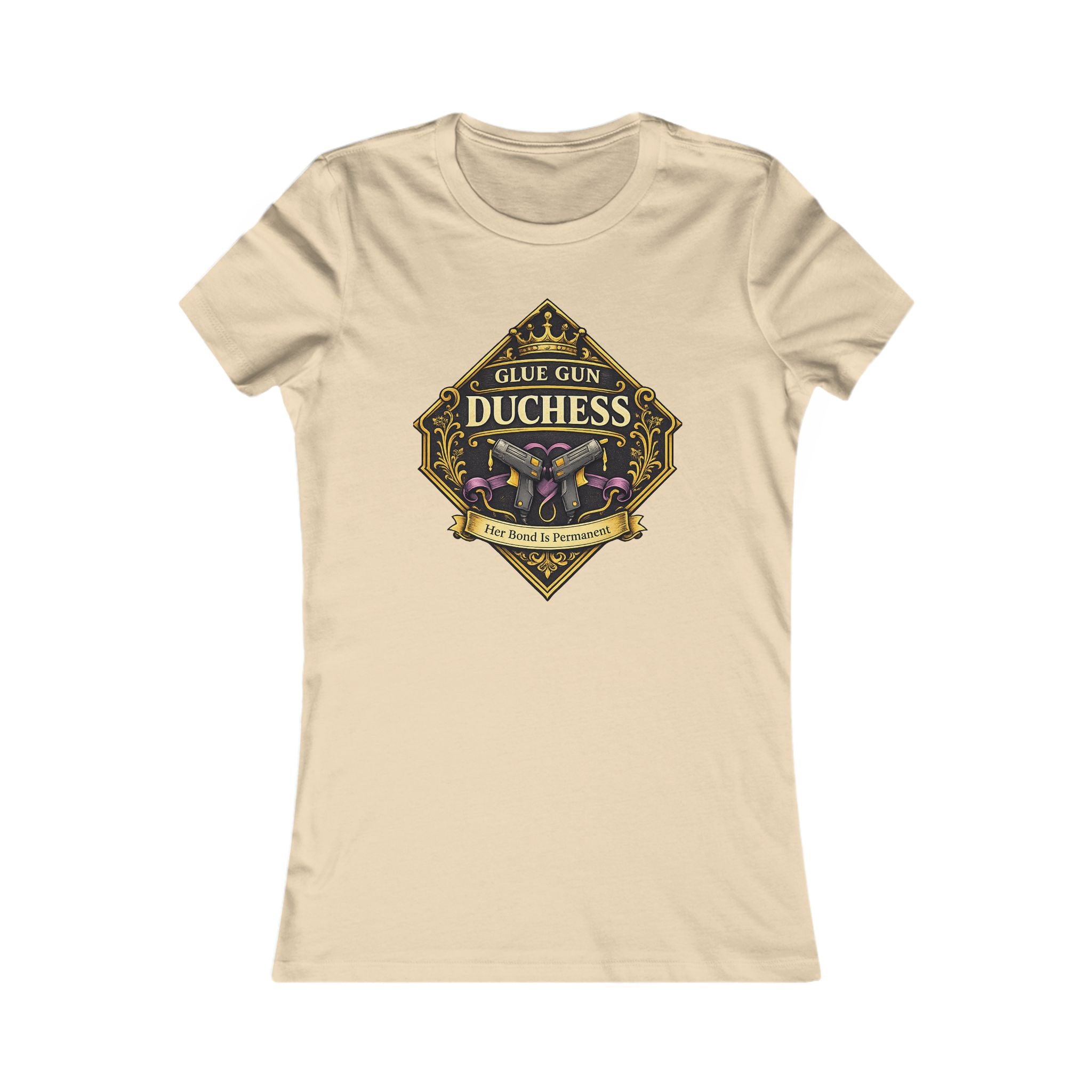 Duchess Skull Floral Graphic Tee — 'Glue Gun Duchess' Women's Shirt