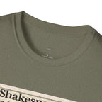 Shakespeare’s Massage Parlor T-Shirt — Vintage Literary Humor Tee