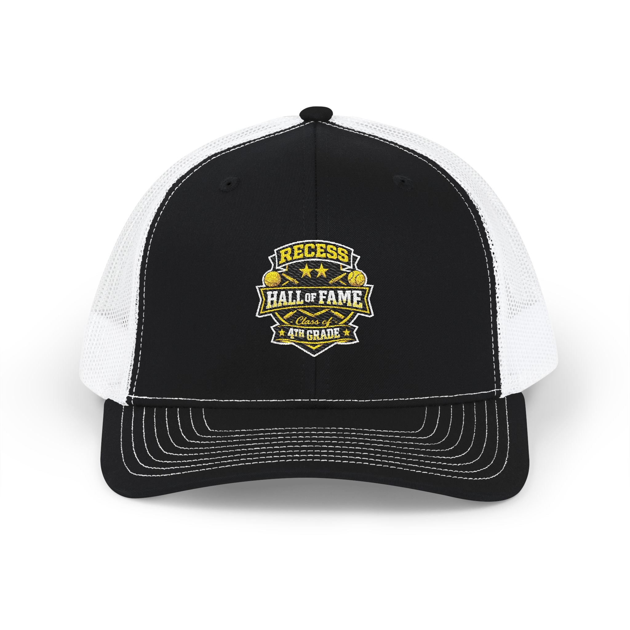 Recess Hall Of Fame, Class of Fourth Grade -- Embroidered Trucker Cap