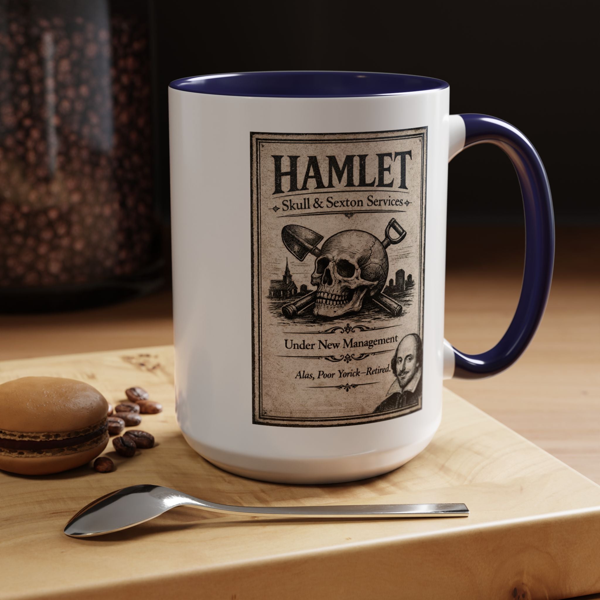 Hamlet Skull & Sexton Mug