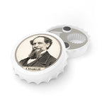 Vintage Charles Dickens Bottle Opener — Retro Portrait Beer Opener