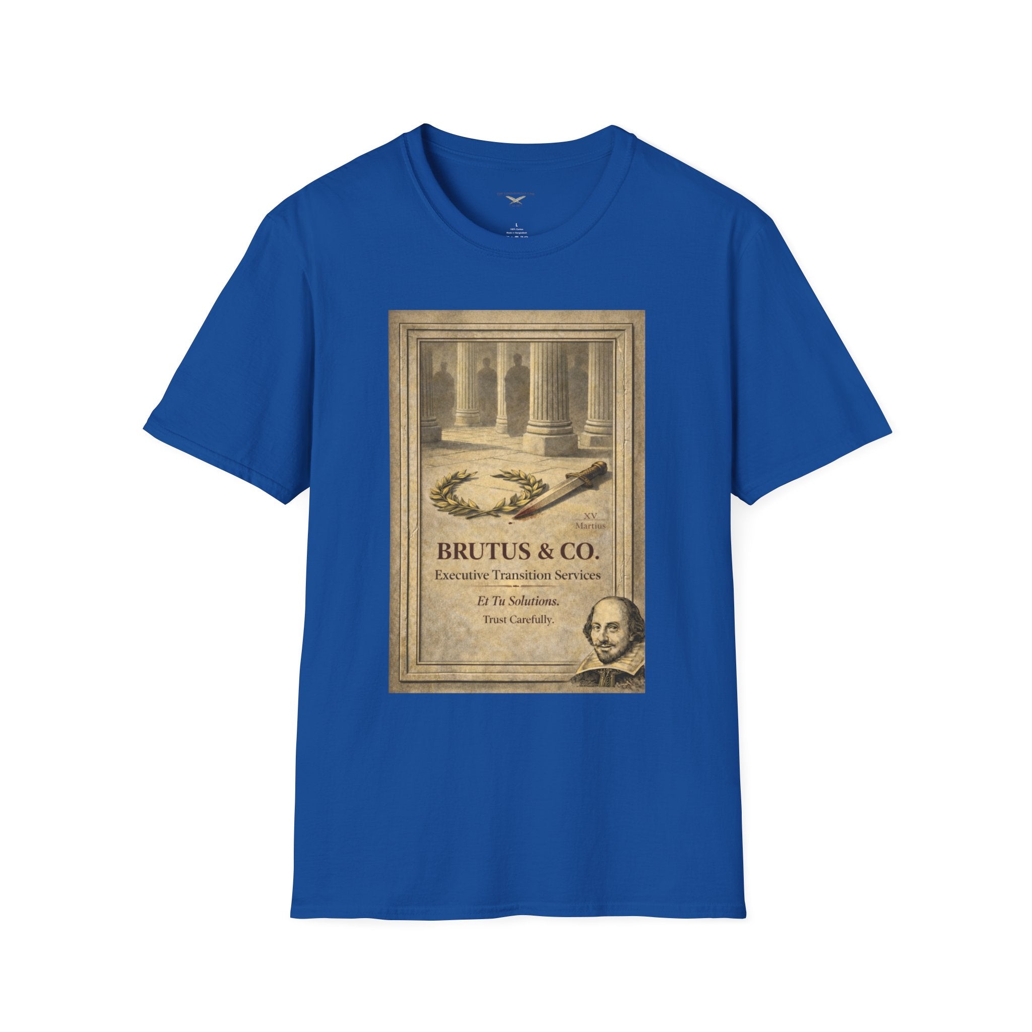 Brutus & Co. Executive Transition Services T-Shirt – Vintage Literary Humor Tee