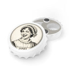 Vintage Winking Lady Bottle Opener - Personalized Janey Retro Bar Tool