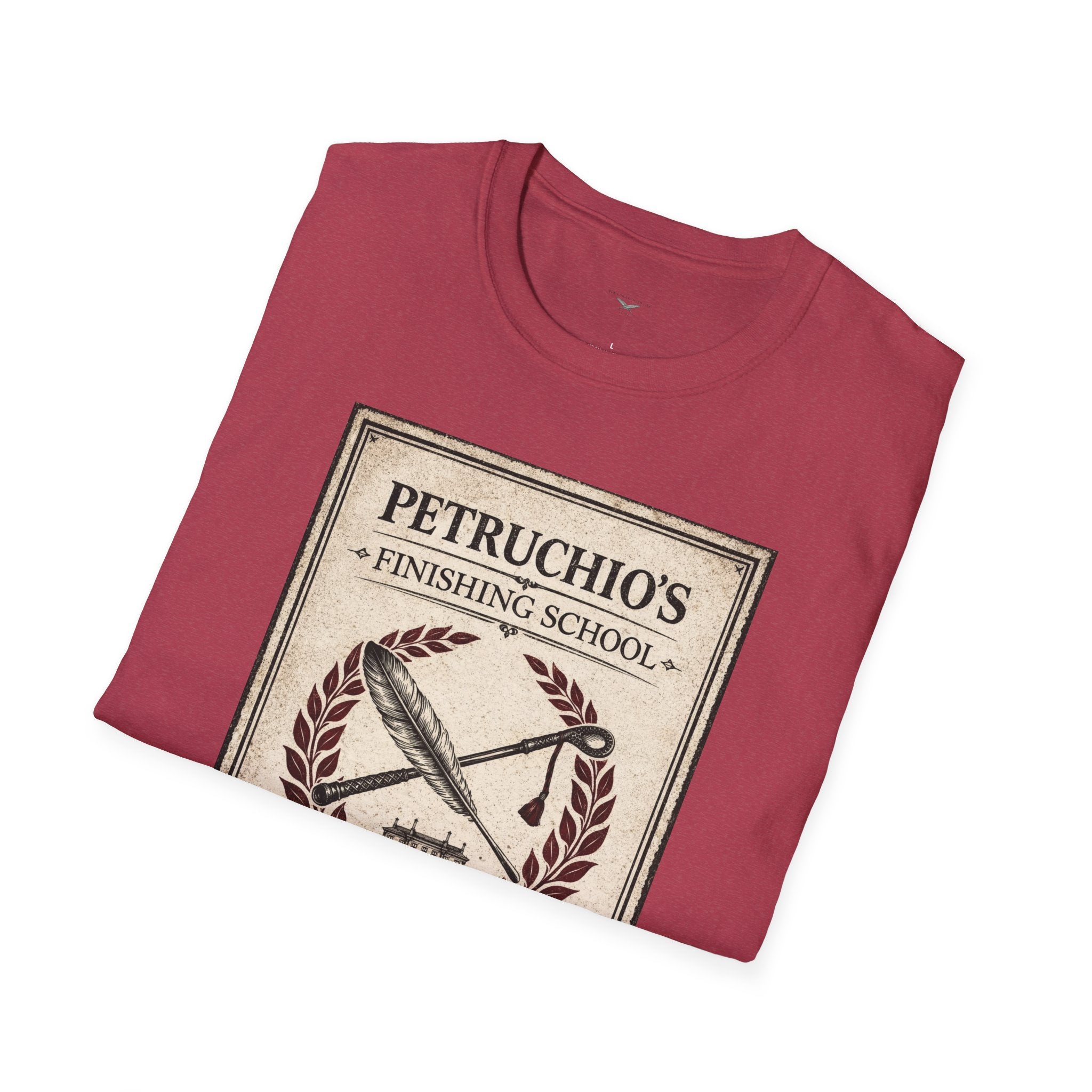Petrucio's Finishing School T-Shirt — Vintage Literary Humor Tee