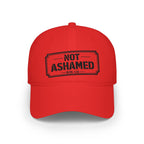 Not Ashamed — Romans 1:16 — Embroidered Cap | The Foundation Collection (Light Colors)