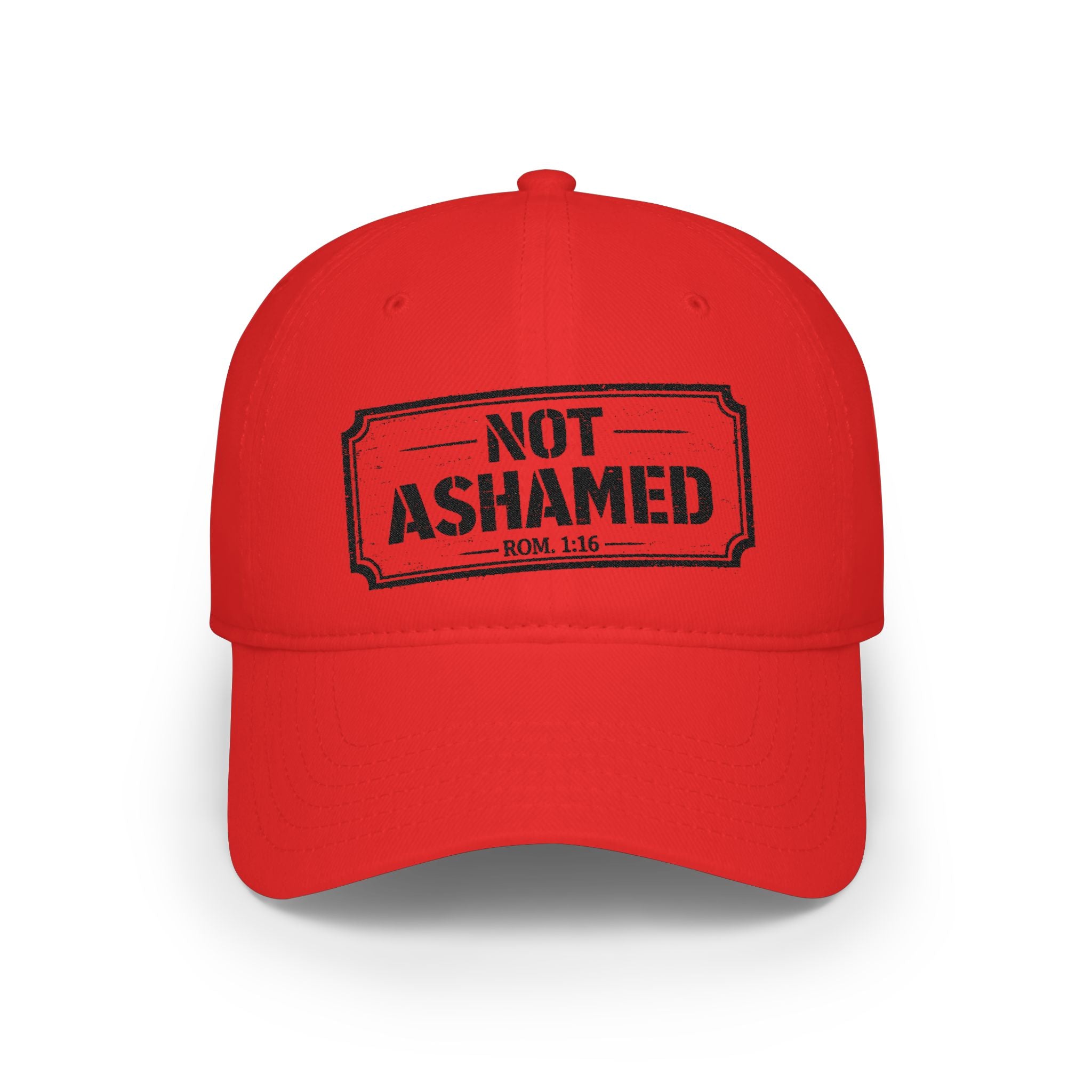 Not Ashamed — Romans 1:16 — Embroidered Cap | The Foundation Collection (Light Colors)