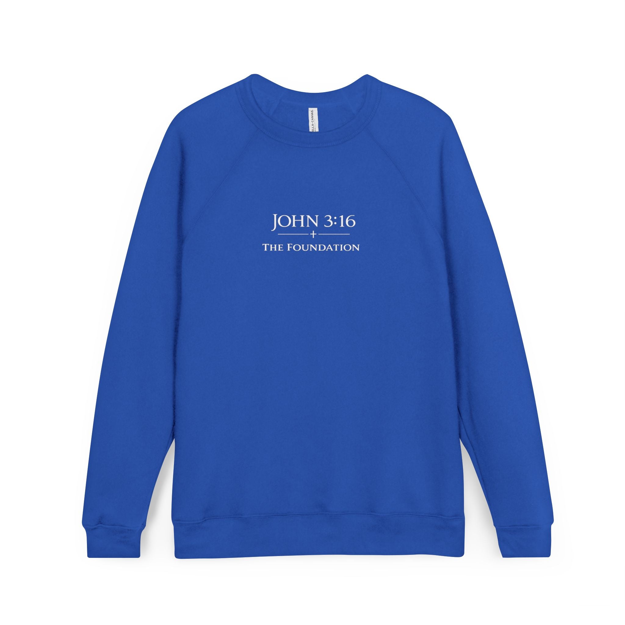 The Foundation — John 3:16 — Raglan Crewneck