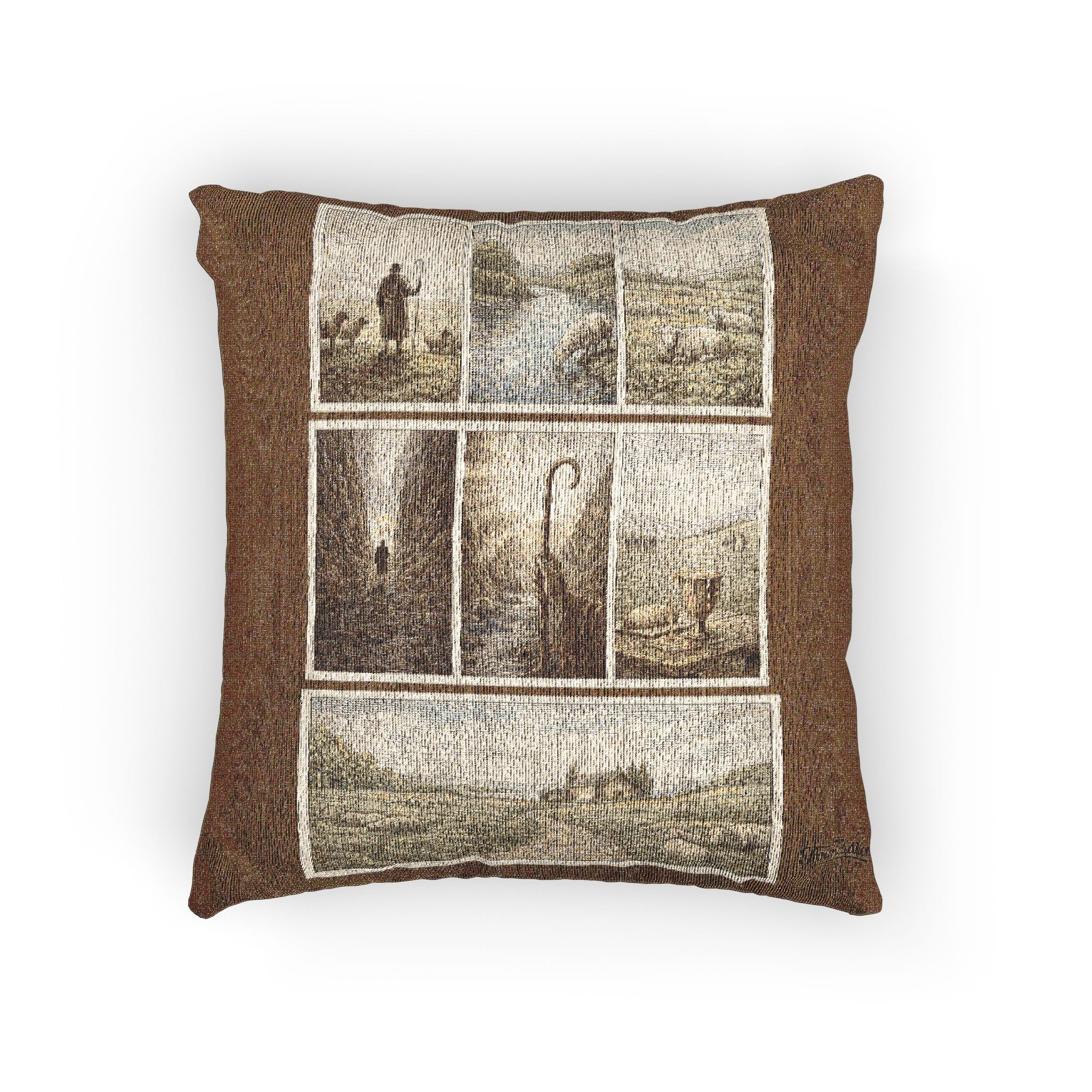 Beside Still Waters — Psalm 23 Tapestry Pillow