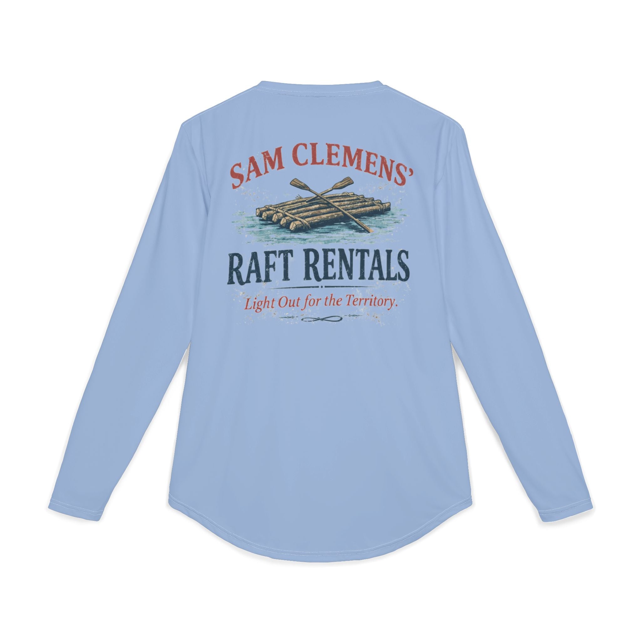 Sam Clemens Raft Rentals UV Long Sleeve Shirt — Men's Sun Protection Fishing & Outdoor Tee