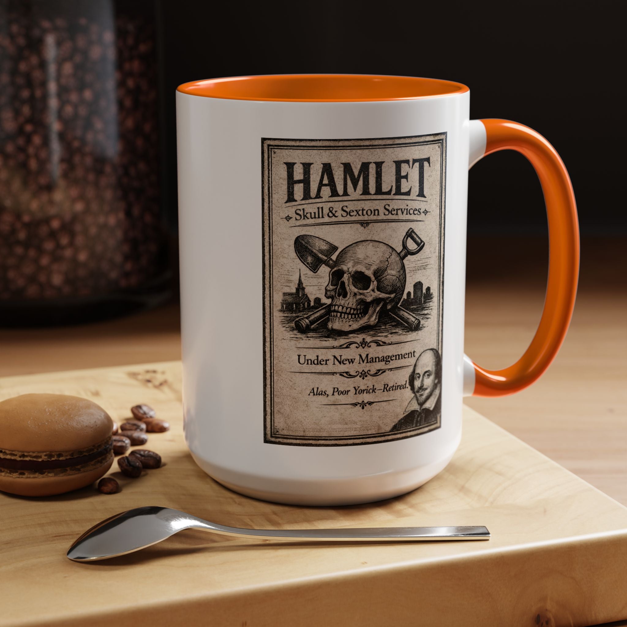 Hamlet Skull & Sexton Mug