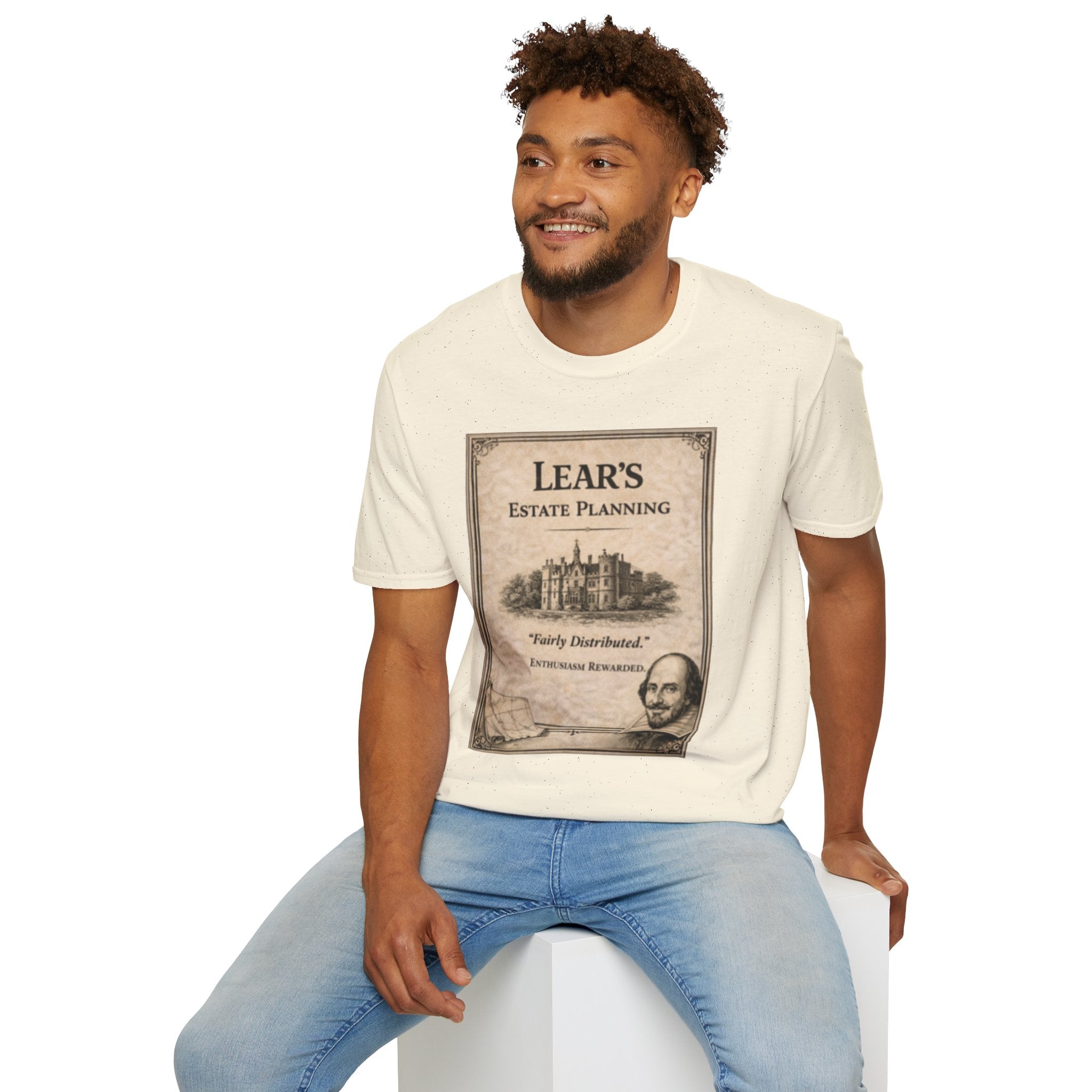 Lear’s Estate Planning T-Shirt – Vintage Literary Humor Tee