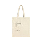 Quilter Tote Bag — "Lady of the Quilt" Cotton Canvas Shopping & Project Bag