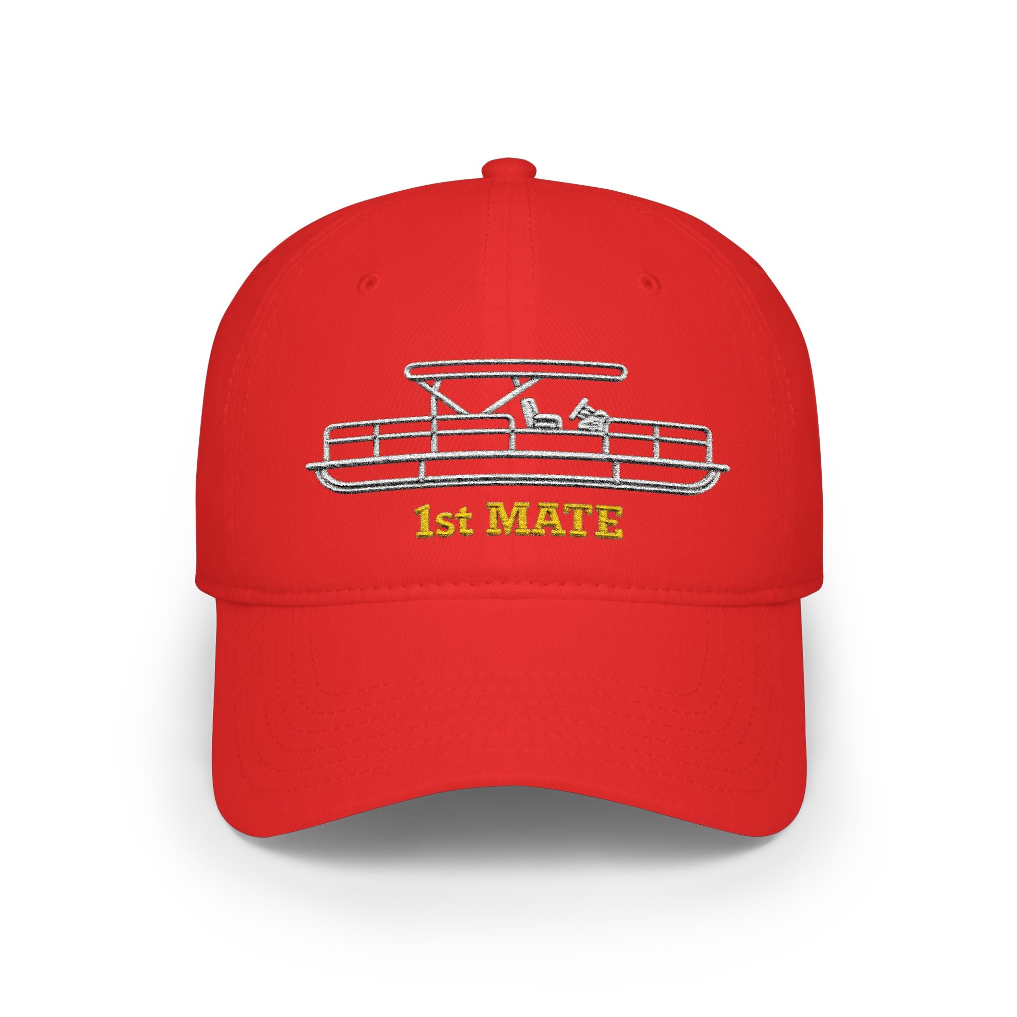 Pontoon Boat 1st Mate Embroidered Low Profile Baseball Cap