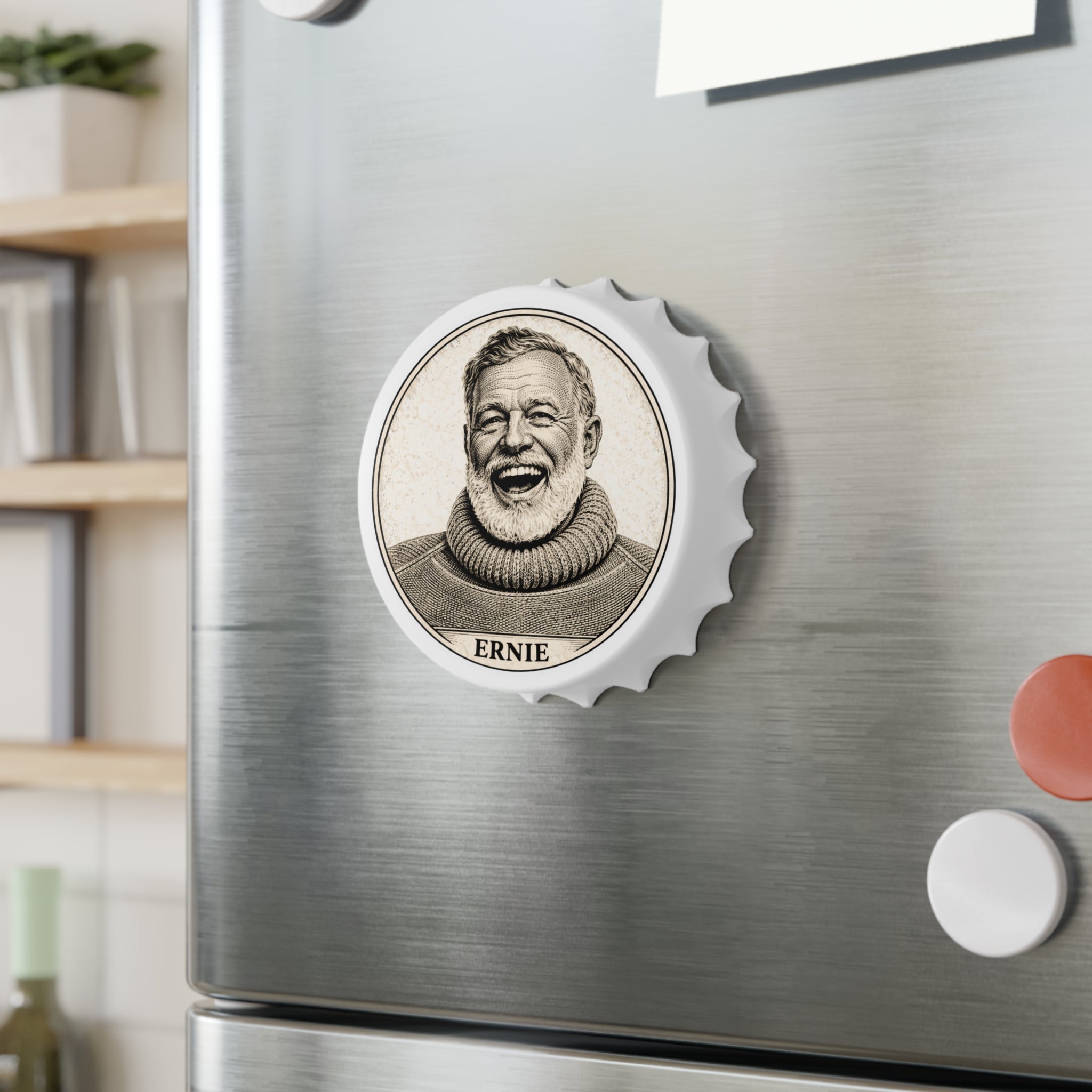 Crack One with Ernie -- Magnetic Bottle Opener — The Author's Tavern