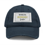 World's Averagest Golfer Distressed Dad Hat