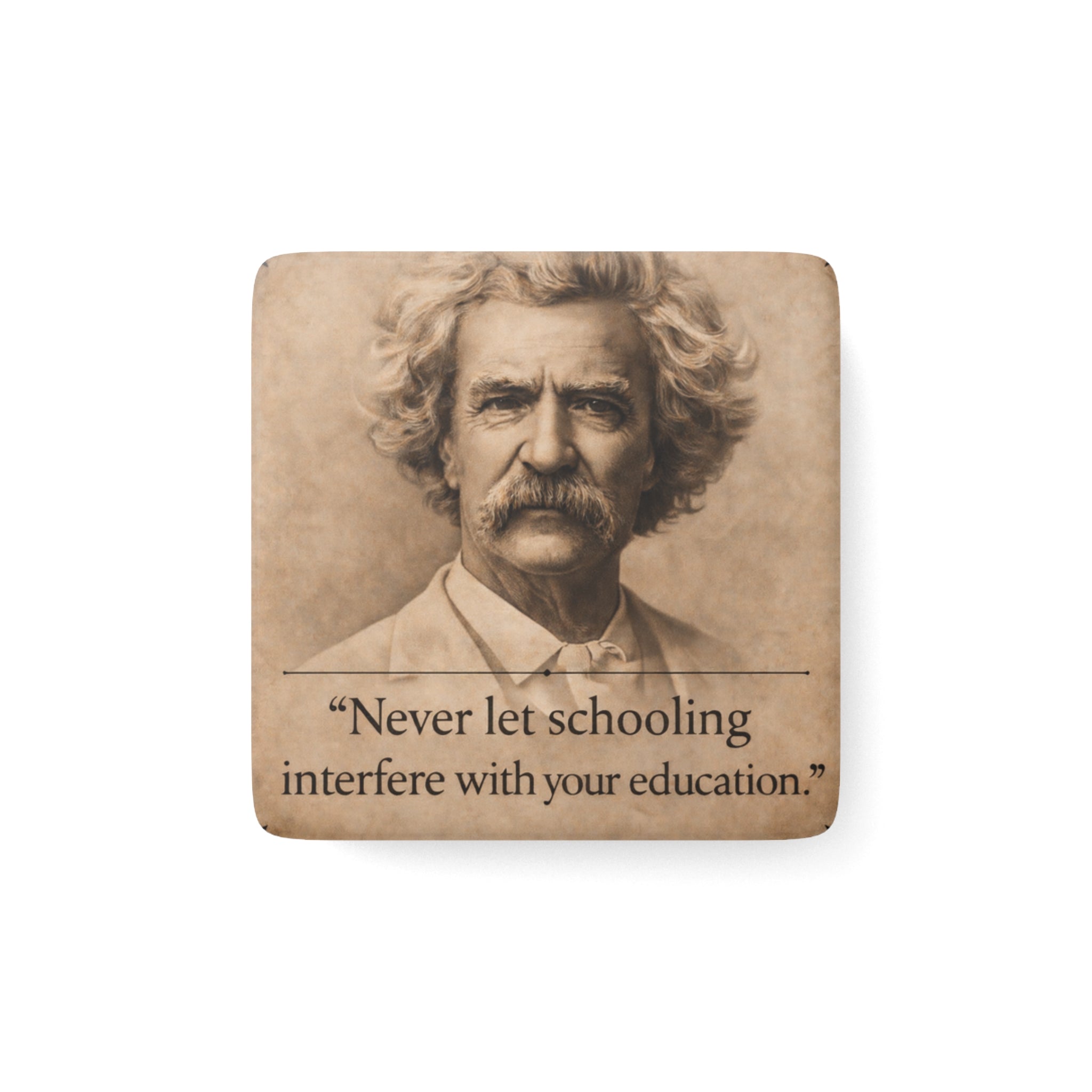Mark Twain — Porcelain Quote Magnet:  From The Author’s Gallery