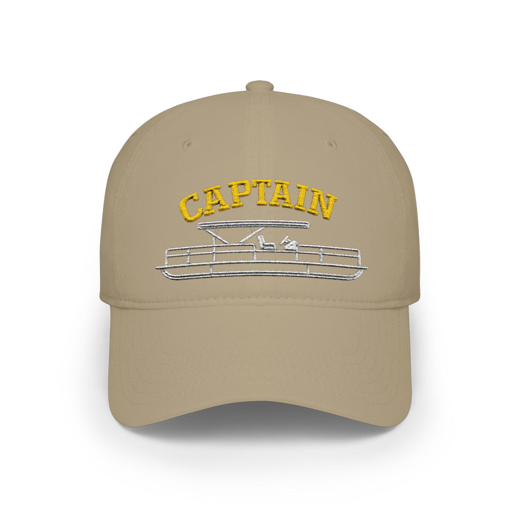 Pontoon Boat Captain Hat — Low Profile Baseball Cap