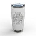 Every Breath Speaks His Name – Genesis 2:7 Engraved 20 oz Tumbler (Botanical Lung Design, YHWH Christian Gift)