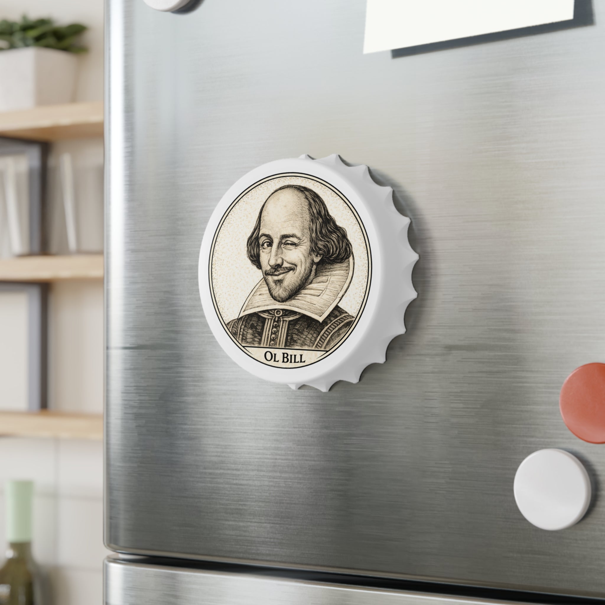 Crack One with Ol Bill -- Magnetic Bottle Opener — The Author's Tavern