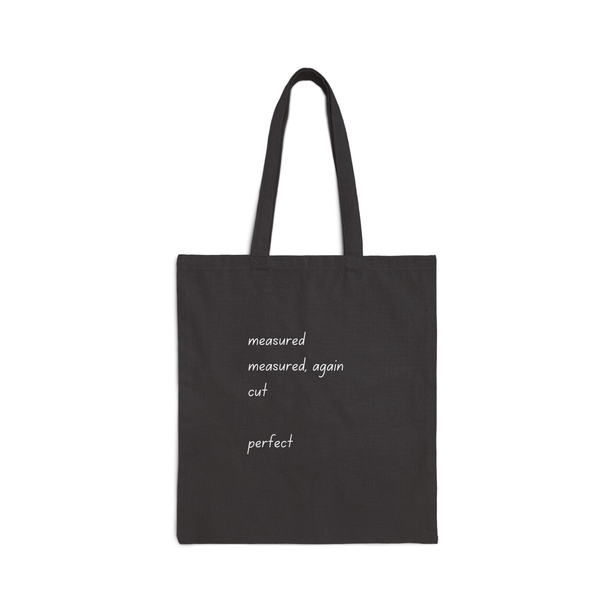 Quilter Tote Bag — "Lady of the Quilt" Cotton Canvas Shopping & Project Bag