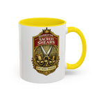 Keeper of the Sacred Shears Coffee Mug — Funny Barber/Hairstylist Gift (11/15oz)