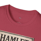 Hamlet Skull & Sexton Services T-Shirt — Vintage Literary Humor Tee