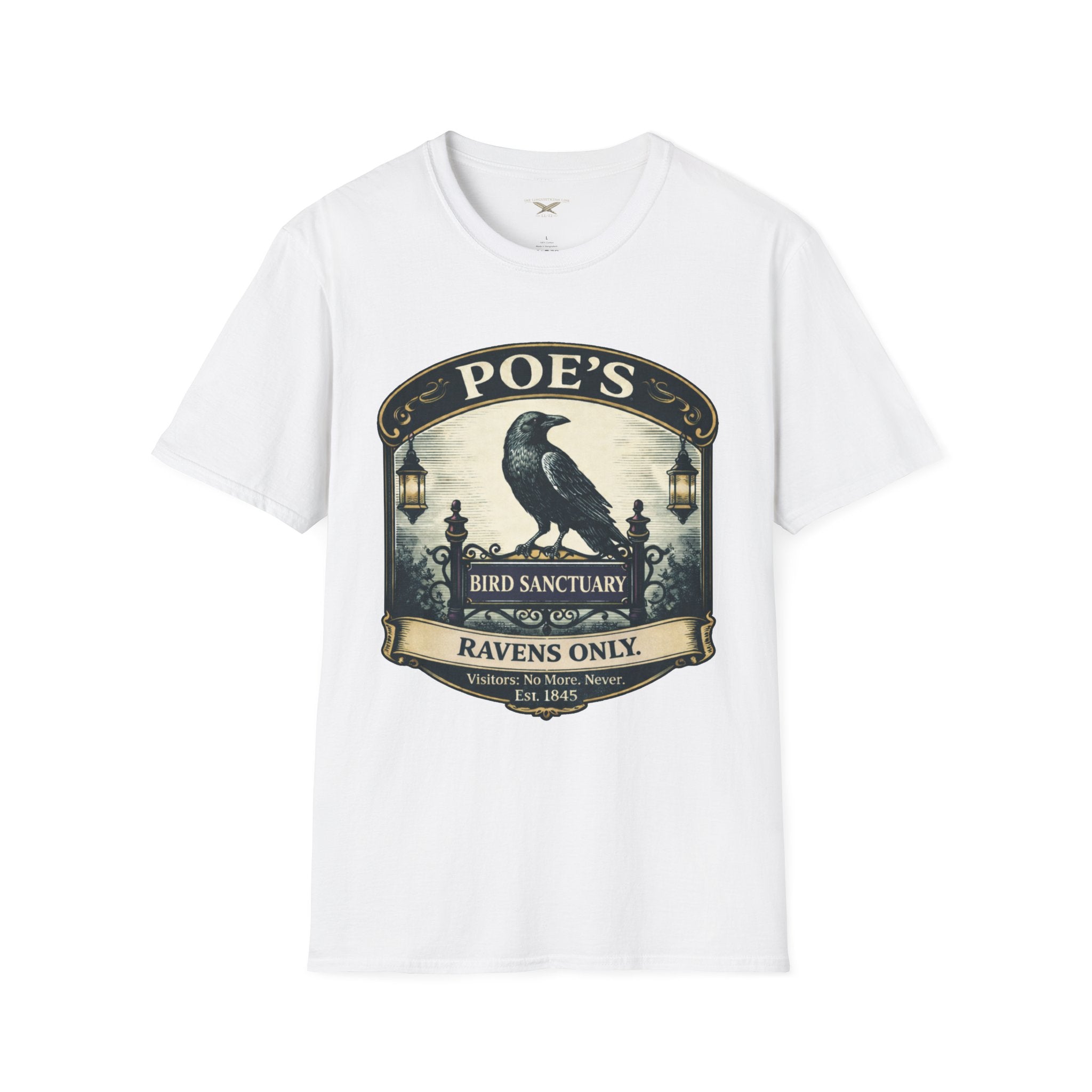 Poe’s Bird Sanctuary T-Shirt – Vintage Literary Humor Tee
