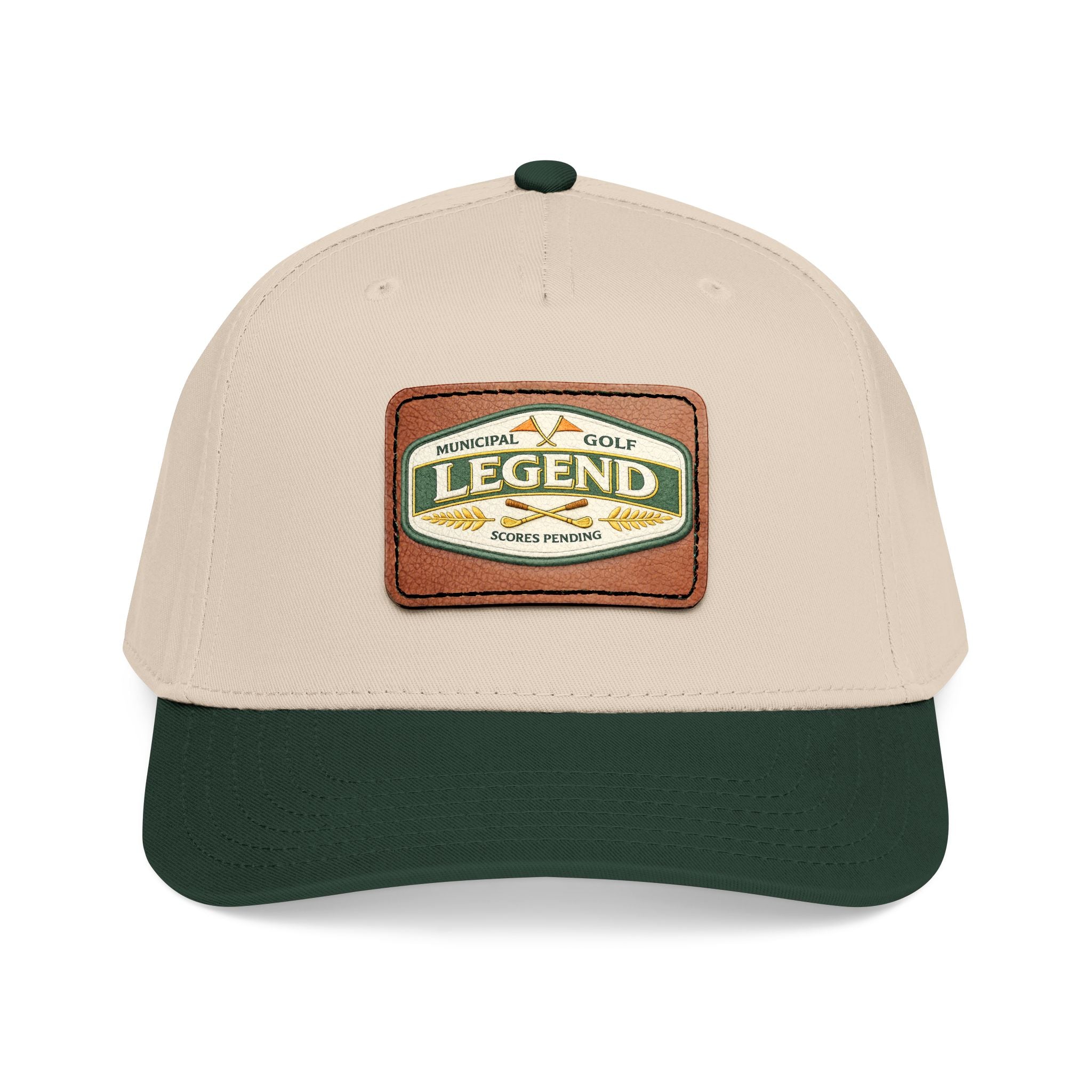 Municipal Golf Legend--Scores Pending Leather Patch Dad Hat